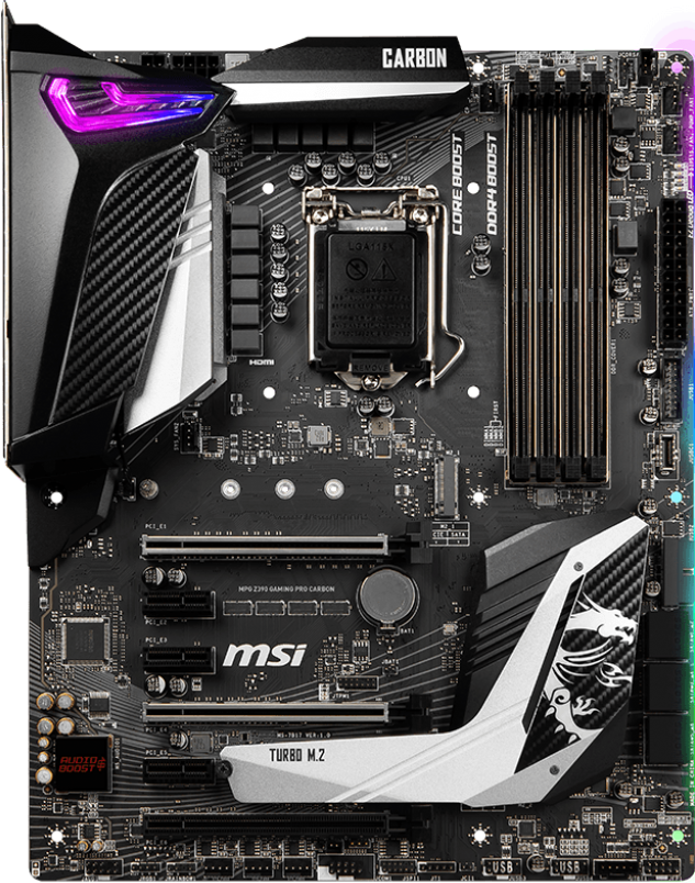 MSI MPG Z390 Gaming Pro Carbon - Motherboard Specifications On